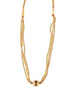 kolhapuri golden copper thushi necklace