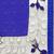 Blue embroidered pure georgette saree with blouse