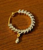 Diamond Lookpaisley Gold Plated Nose Ring