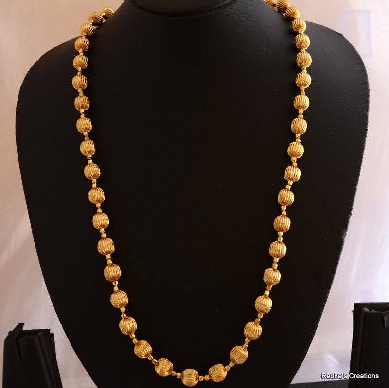 Guardian Gold Ball Necklace Red Sphere main image 1
