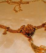 Royal Polki Gold Plated Waist Belt