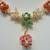 Lily Necklace Set With Earings (Navratna)