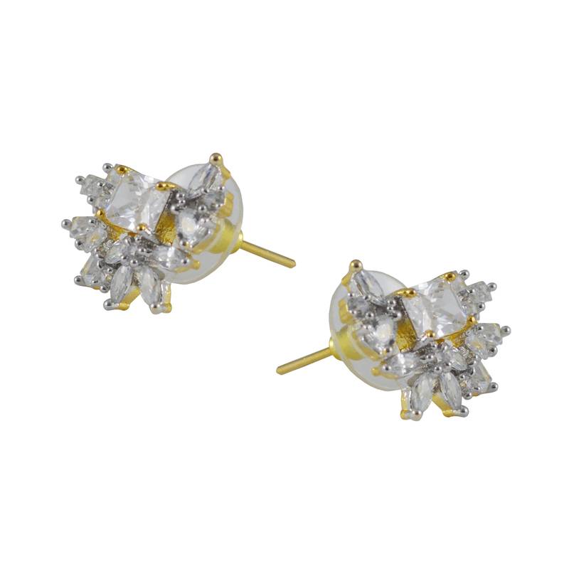 Adorable Earrings For Girls With White Stones