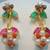 Lily Necklace Set With Earings (Navratna)