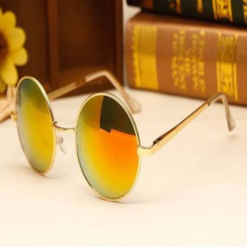 Golden Round Frame Chasma for men  by Apnisha