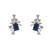 Stunning Blue CZ Stone Earrings