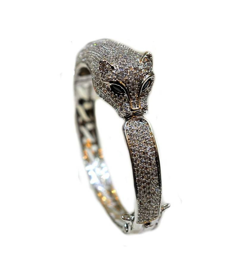 Cartier Leopard Silver Bracelet