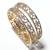 M Creation  Beautiful CZ Studded Gold Plated Bangles Set for Women