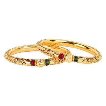 gold plated bangles 2