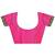 Pink printed georgette saree with blouse