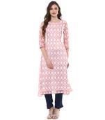 white chanderi polyester  kurti