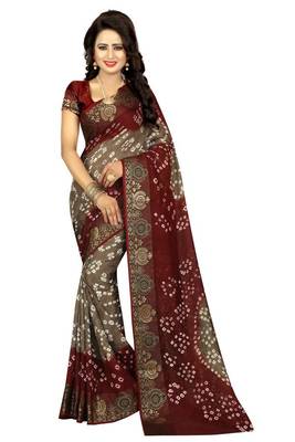 Maroon hand woven art silk sarees saree with blouse 1