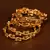 Gold Plated Zircon Stone Embellished Bangle Set for Women