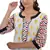 White  Jaipuri Printed Cotton Casual Wear Kurti