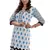 White Jaipuri Printed Cotton Casual Wear Kurti