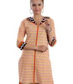 Multicolor Jaipuri Printed Cotton Casual Wear Kurti