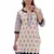 White Jaipuri Printed Cotton Casual Wear Kurti