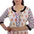 White Jaipuri Printed Cotton Casual Wear Kurti