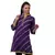 Purple Hand Lehariya Design Casual Wear Cotton Kurti