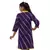 Purple Hand Lehariya Design Casual Wear Cotton Kurti