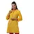 Yellow Hand Lehariya Design Casual Wear Cotton Kurti