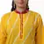 Yellow Hand Lehariya Design Casual Wear Cotton Kurti