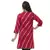 Maroon Hand  Lehariya Design Casual Wear Cotton Kurti