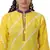 Yellow Hand  Lehariya Design Casual Wear Cotton Kurti