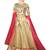 Off White embroidered Net unstitched salwar with dupatta