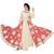 LATEST Cream and Peach DESIGNER LONG SLEEVE Anarkali SUIT