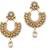 Beautiful ethnic earrings with pearl stones and pearls by adiva abchi0aga001 ha99 TDS 3