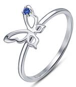 Sterling Silver Beautiful Butterfly Classic Ring For Women's & Girls
