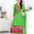 Heena Khan In Parrot Green Straight salwar suit