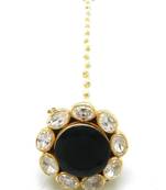 Traditional Borla Made With Fine Brass  And  Decorated With Amercian Diamond  And  Pearl Chain