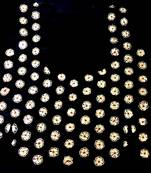 Partywear antique sequins handwork un-stitched black dupion raw silk blouse