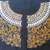 Heavy handwork un-stitched maharani neck black dupion raw silk material blouse with antique dabka work
