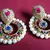Rainbow Color Pearl Polki Earrings