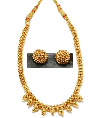Kolhapuri Traditional Golden Thushi Necklace 1