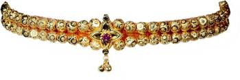 Kolhapuri Traditional Gold Choker Thushi Necklace 1