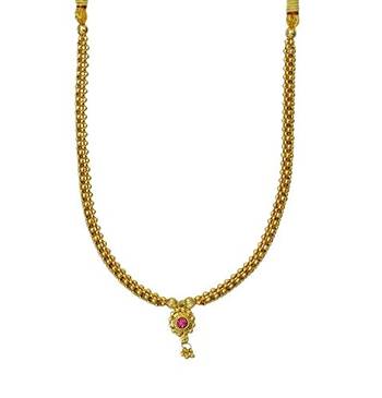 Kolhapuri  Stone Panadi Thushi Necklace 1
