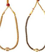 Kolhapuri  Traditional Thushi Necklace - Set Of 2