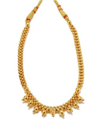 Kolhapuri Copper Gold Plating Gold Coloured Necklace set Combo 3