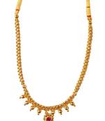 kolhapuri Traditional Golden Copper Ball Thushi Necklace