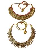 Kolhapuri  Combo Pack of Two Artificial Jewellery Thushi for Wedding Occasion for Women's