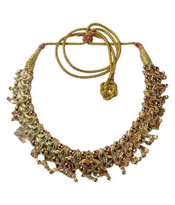 Kolhapuri  Combo Pack of Two Artificial Jewellery Thushi for Wedding Occasion for Women's 3