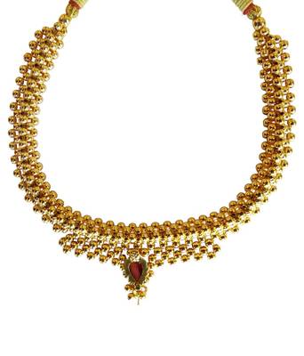 Kolhapuri Gold Plated Thushi Necklace - Combo Of 4 4