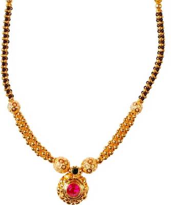 Kolhapuri Golden Brass Thushi Necklace 1