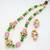 Mala Necklace Pearl Pink Green