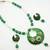 Half Moon Solid Color Necklace Vibrant Green