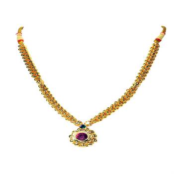 Kolhapuri Traditional Saaj Ghat Thushi Necklace 2
